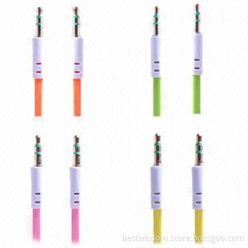 Hot Selling 3.5mm Stereo Audio Cables, Various Colors are Available, OEM Orders Welcomed